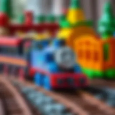 Colorful Thomas and Friends train set showcasing imaginative play.