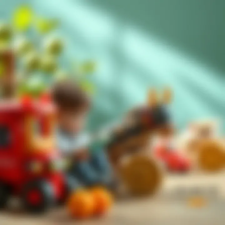 Colorful Toros toys engaging children in playful learning