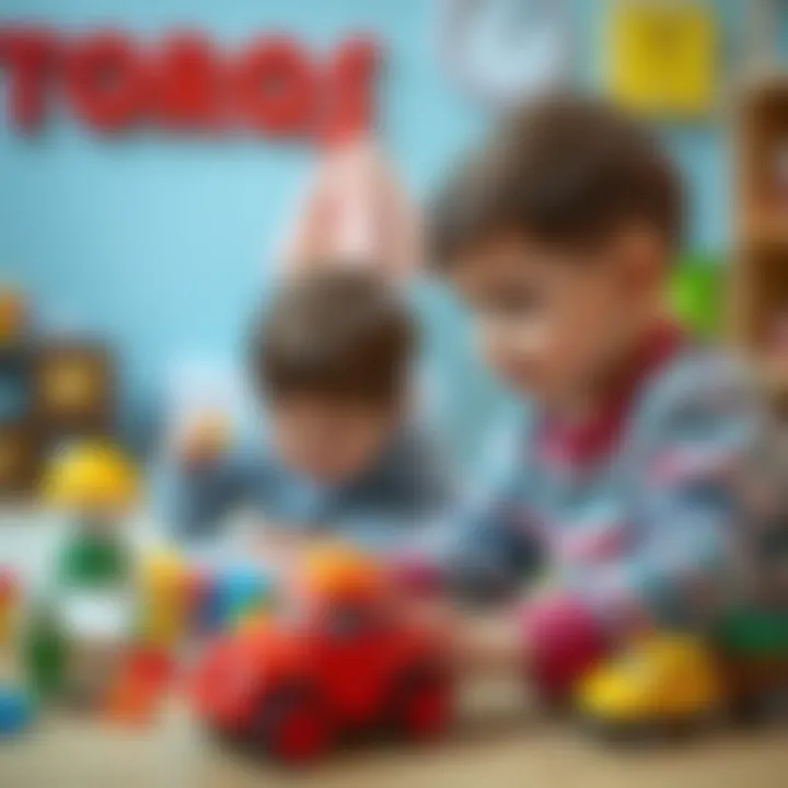 Children interacting and learning through creative play with Toros toys