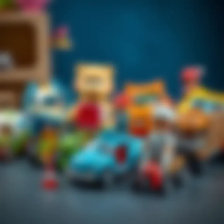 Diverse Selection of Toys for Development Diverse toys for children's development