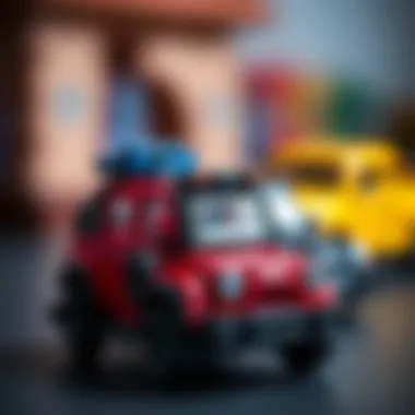 Creative play with toy cars