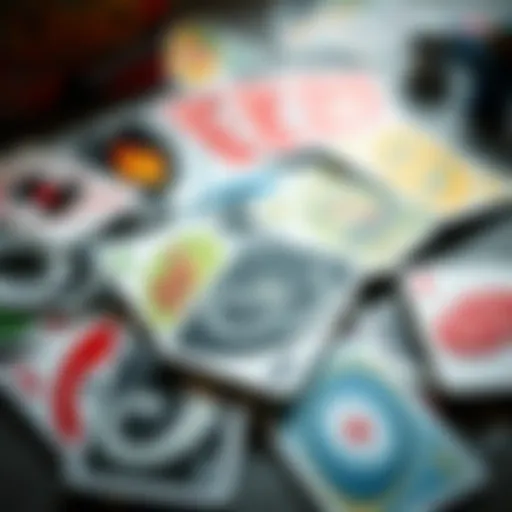 Uno All Wild game cards laid out