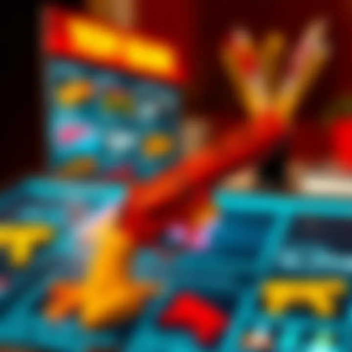 User reviews of toy guns displayed on a digital interface