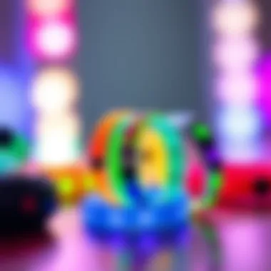 Variety of color-changing bracelets displayed in a playful arrangement