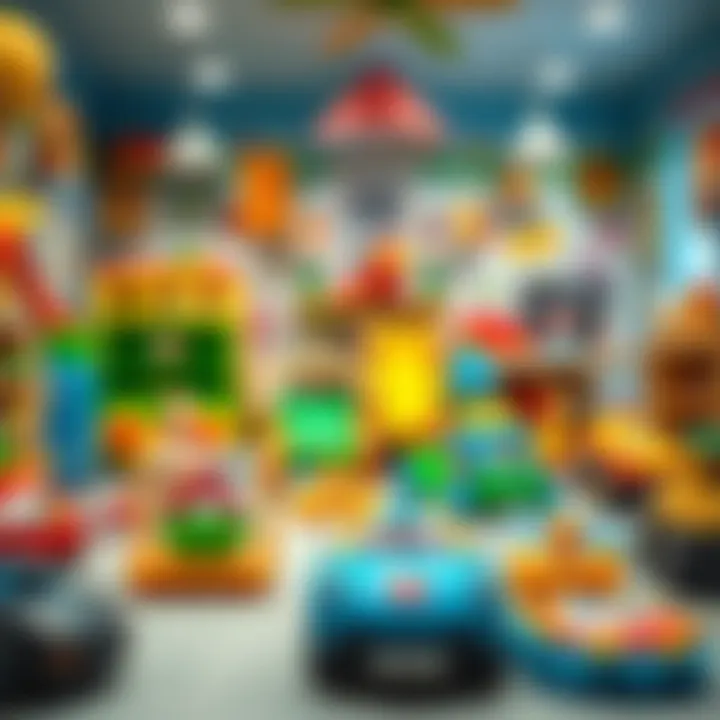 A vibrant play area filled with various toys that cater to different developmental stages.