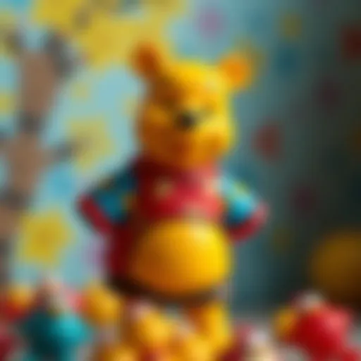 A vibrant Winnie the Pooh t-shirt with colorful designs.